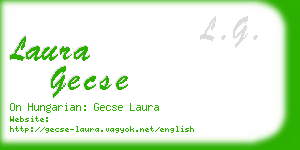laura gecse business card